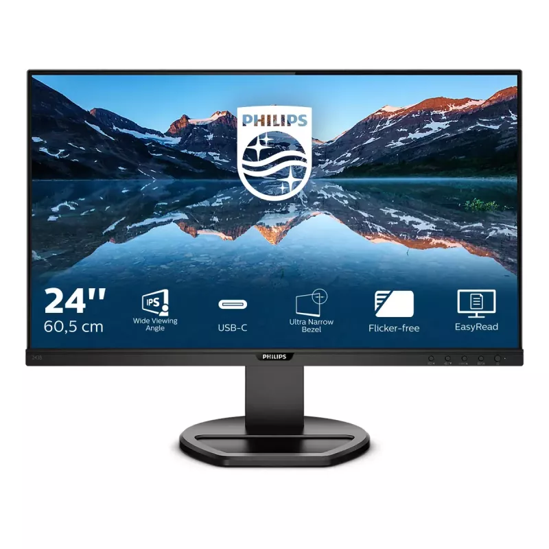 Philips B Line 243B9/00 computer monitor 60.5 cm (23.8 inch) 1920 x 1080 pixels Full HD LED Black