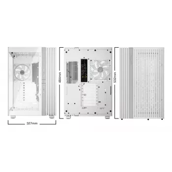 PC Case bequiet! LIGHT BASE 900 FX Full Tower White — Full Tower, XL-ATX, RGB fans, 49.5 cm GPU, 190 mm CPU cooler