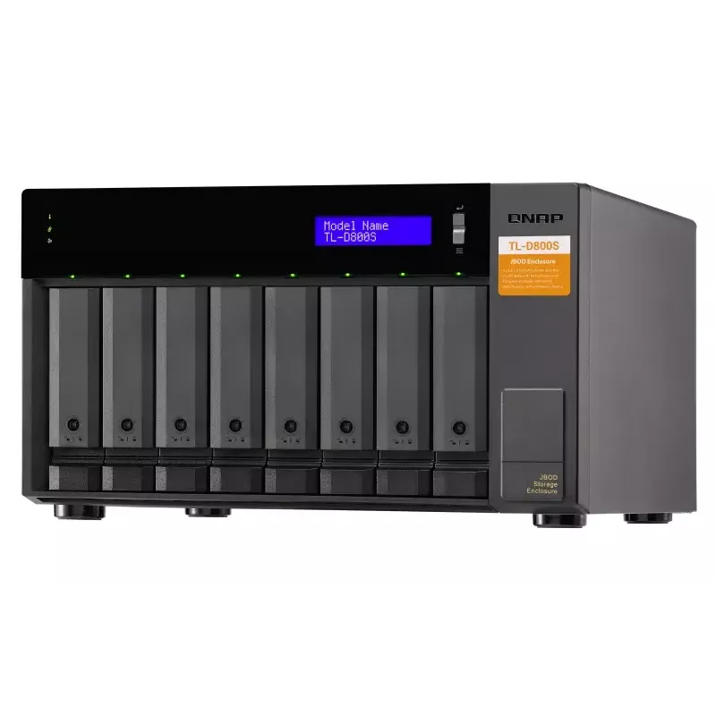 QNAP TL-D800S - Festplatten-Array - 8 Schächte (SATA-600) - SATA 6Gb/s (extern) (TL-D800S)
