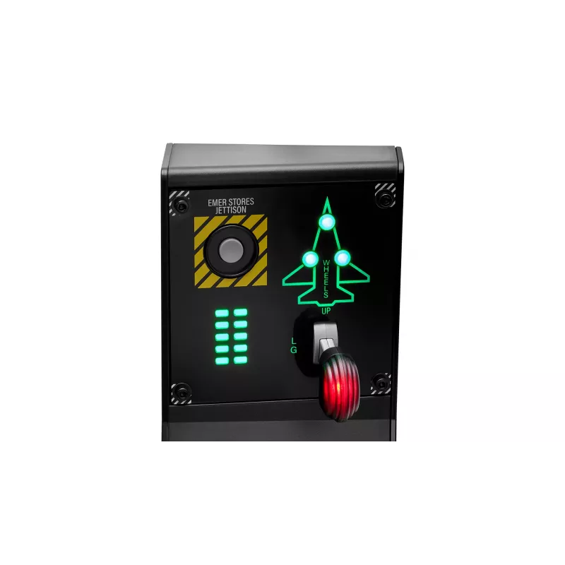 Joystick Thrustmaster VIPER Panel Black USB with engine control lever PC