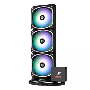 All-in-one liquid cooler ENERMAX Aquafusion II 360 mm, 120 mm fans, 380 W TDP, Black