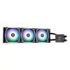 All-in-one liquid cooler ENERMAX Aquafusion II 360 mm, 120 mm fans, 380 W TDP, Black