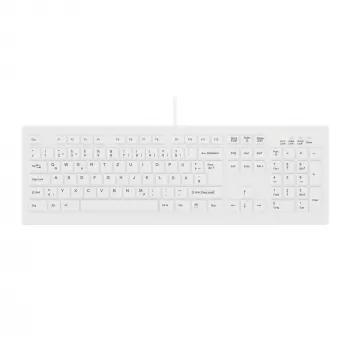 Contour Design Active Key Contour ClassicClean Medical Keyboard Removable Cover Full-Size Wired White DE C8100