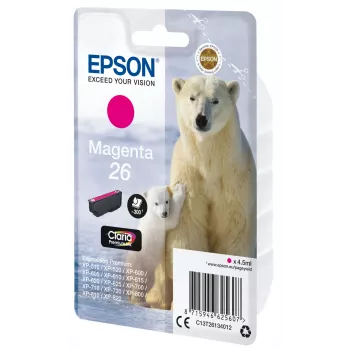 Epson Polar bear Singlepack Magenta 26 Claria Premium Ink