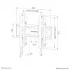 Neomounts WL30S-850BL12 TV mount wall 24-65 inch - fixed - lockable - fast installation