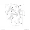 Neomounts WL35S-850BL12 TV mount wall 24-65 inch - tiltable - lockable - fast installation