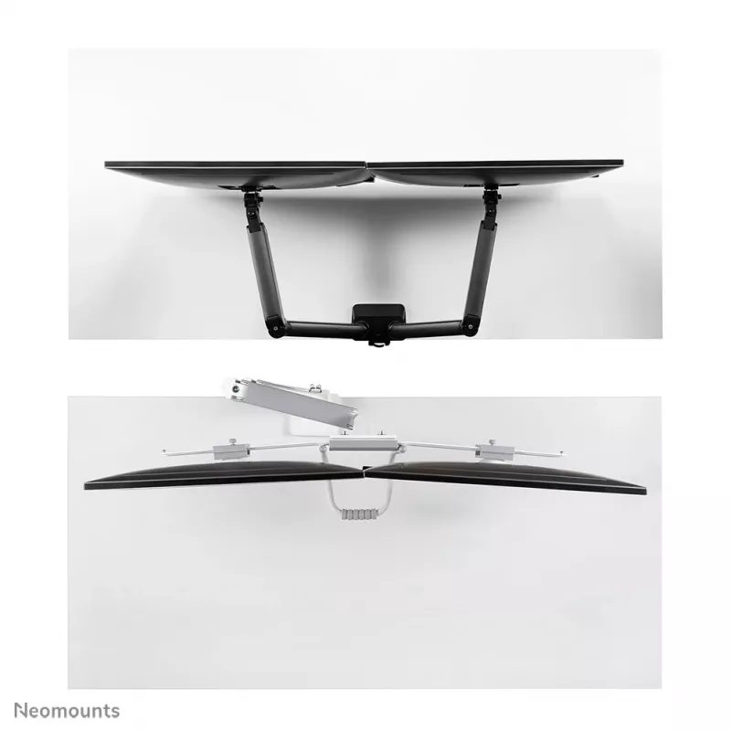Neomounts DS75-450WH2 Monitor arm 17-32 inch - gas spring - Topfix - 180°-stop