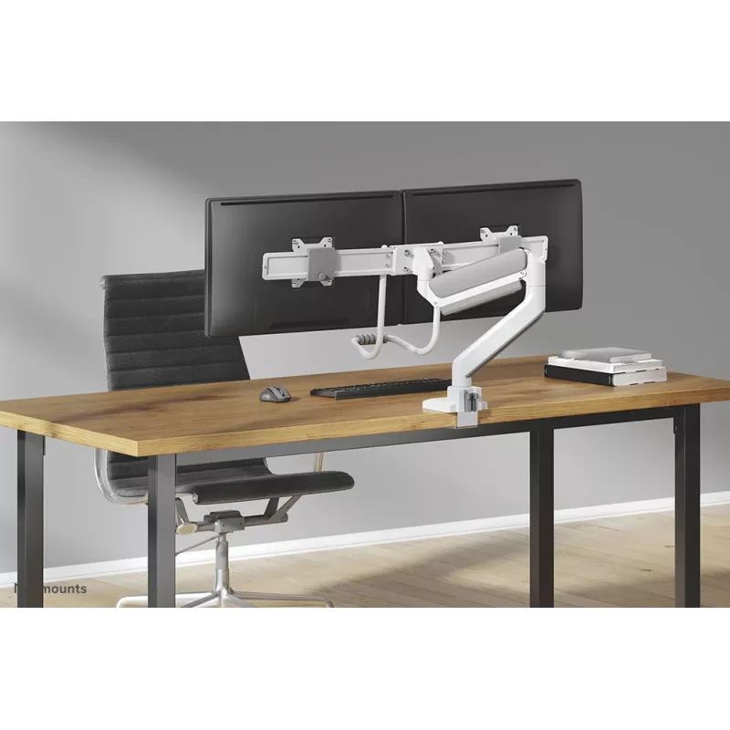 Neomounts DS75-450WH2 Monitor arm 17-32 inch - gas spring - Topfix - 180°-stop