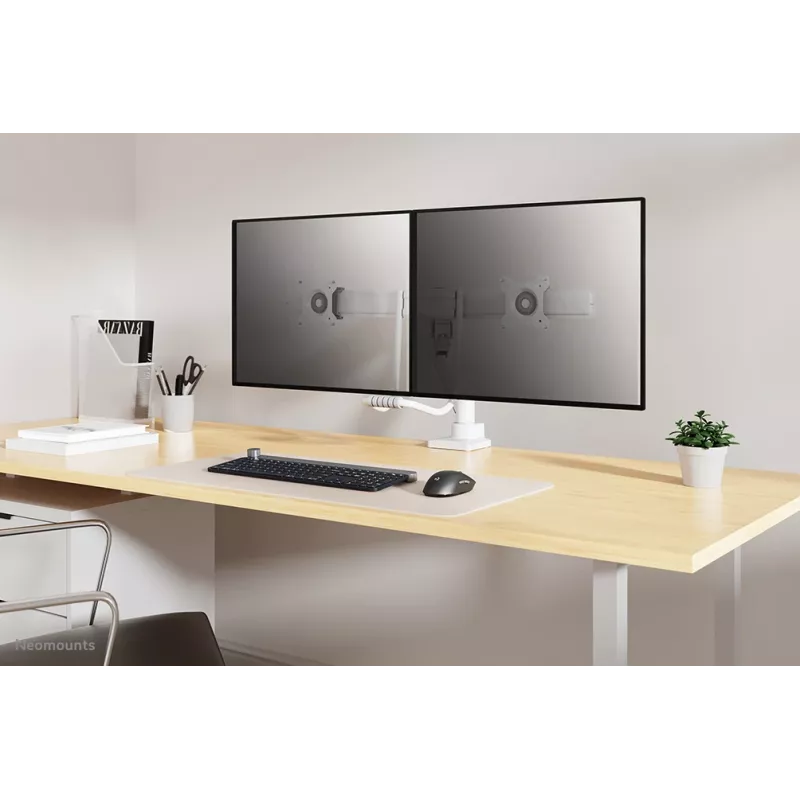 Neomounts DS75-450WH2 Monitor arm 17-32 inch - gas spring - Topfix - 180°-stop