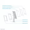 Neomounts DS15-640WH1 Tablet stand desk 9.7-11 inch - lockable