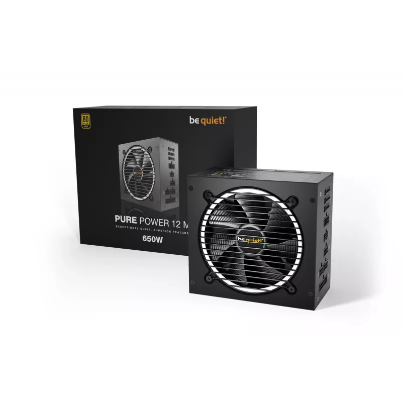 be quiet Pure Power 12 M power supply unit 650 W 20+4 pin ATX ATX Black