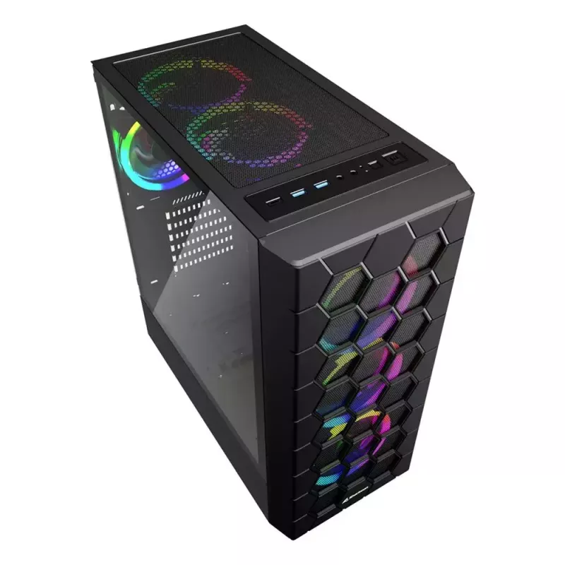 PC Case Sharkoon RGB HEX Desktop Black