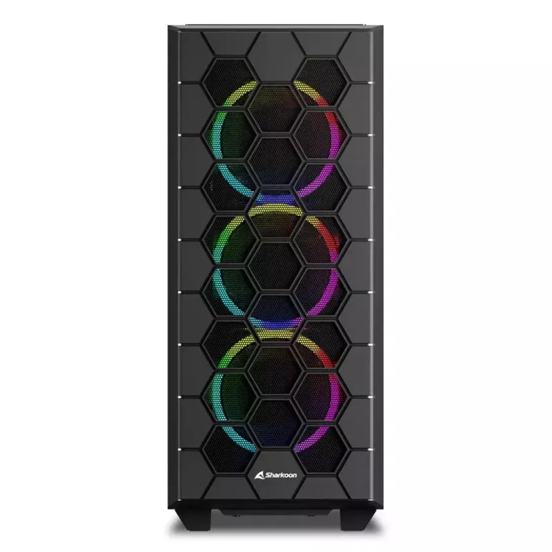 PC Case Sharkoon RGB HEX Desktop Black