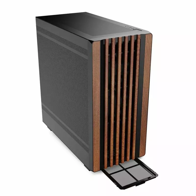 PC Case Sharkoon REBEL C70M RGB Full Tower Black, Wood