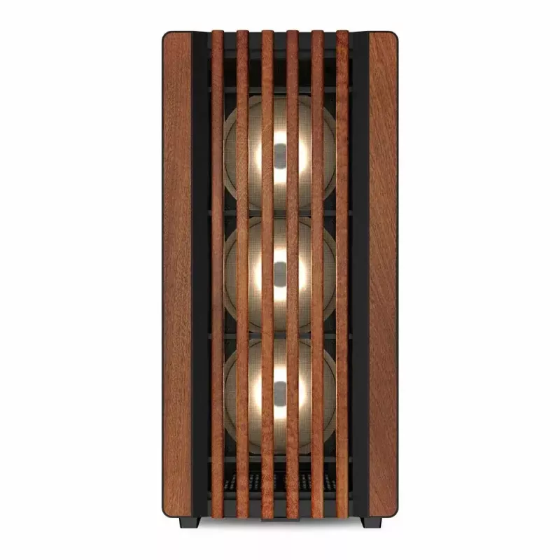 PC Case Sharkoon REBEL C70M RGB Full Tower Black, Wood