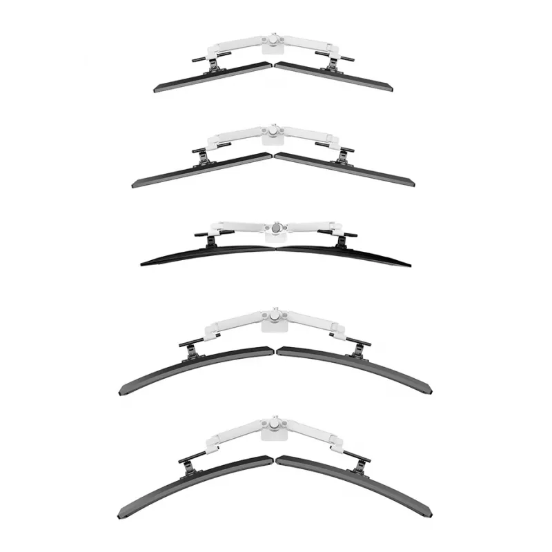 Neomounts DS65S-950WH2 Monitor arm 24-34 inch - gas spring - Topfix - multi-adjustable - 180°-stop