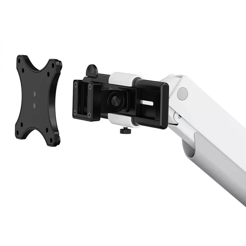 Neomounts DS65S-950WH2 Monitor arm 24-34 inch - gas spring - Topfix - multi-adjustable - 180°-stop