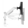 Neomounts DS65S-950WH2 Monitor arm 24-34 inch - gas spring - Topfix - multi-adjustable - 180°-stop