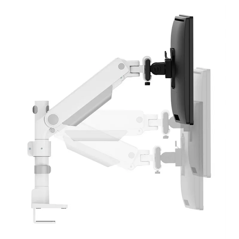 Neomounts DS65S-950WH2 Monitor arm 24-34 inch - gas spring - Topfix - multi-adjustable - 180°-stop