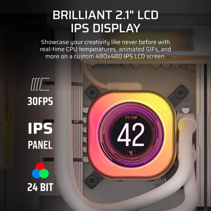 CORSAIR CPU Cooler - Icue Link Titan 360 Rx LCD Liquid Cooler