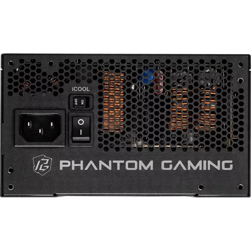 Power supply unit ASRock Phantom Gaming PG-1000G 750 W, ATX 20+4 pin, 80 PLUS Gold, 135 mm fan, fully‑modular, black