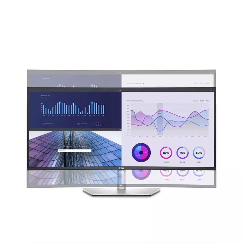 Monitor DELL UltraSharp U3423WE 34.1 inch UltraWide Quad HD LCD 3440 x 1440