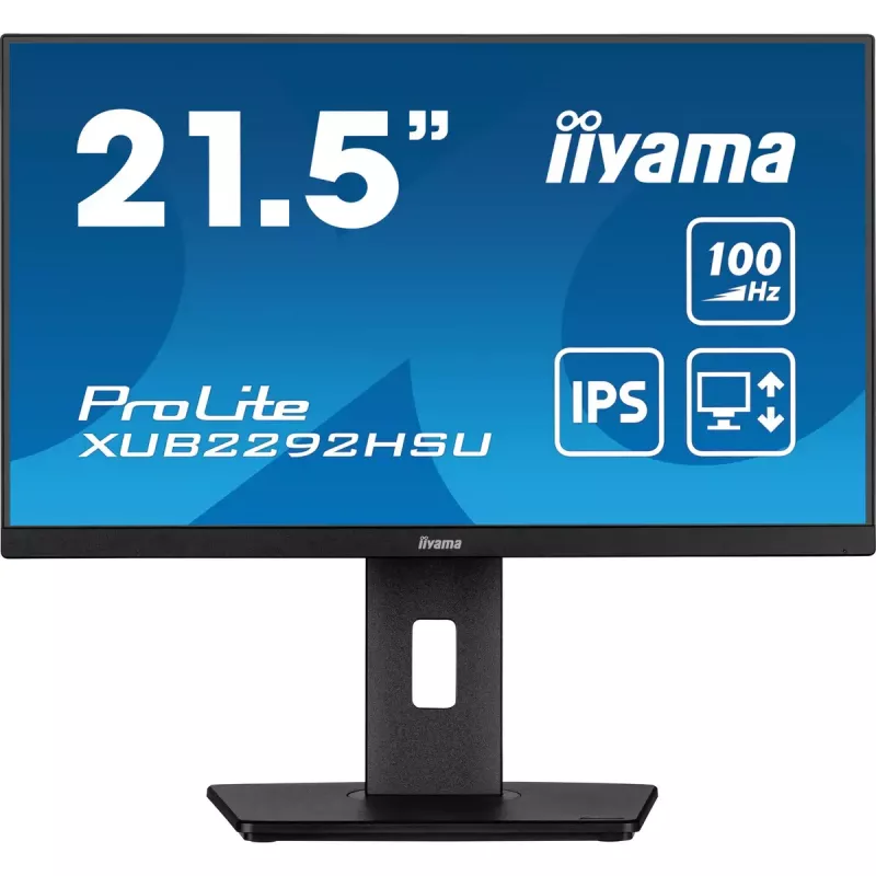 iiyama ProLite XUB2292HSU-B6 computer monitor 54.6 cm (21.5 inch) 1920 x 1080 pixels Full HD LED Black