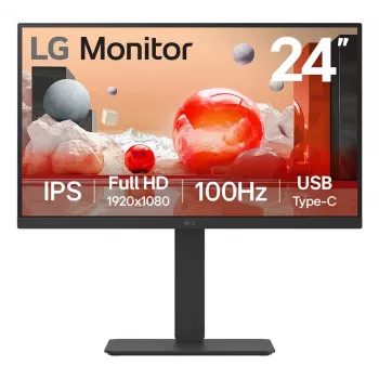 LG 24BA650 computer monitor 60.5 cm (23.8 inch) 1920 x 1080 pixels Full HD LED Black
