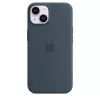 APPLE iPhone 14 - Silicone Case With Magsafe - Storm Blue