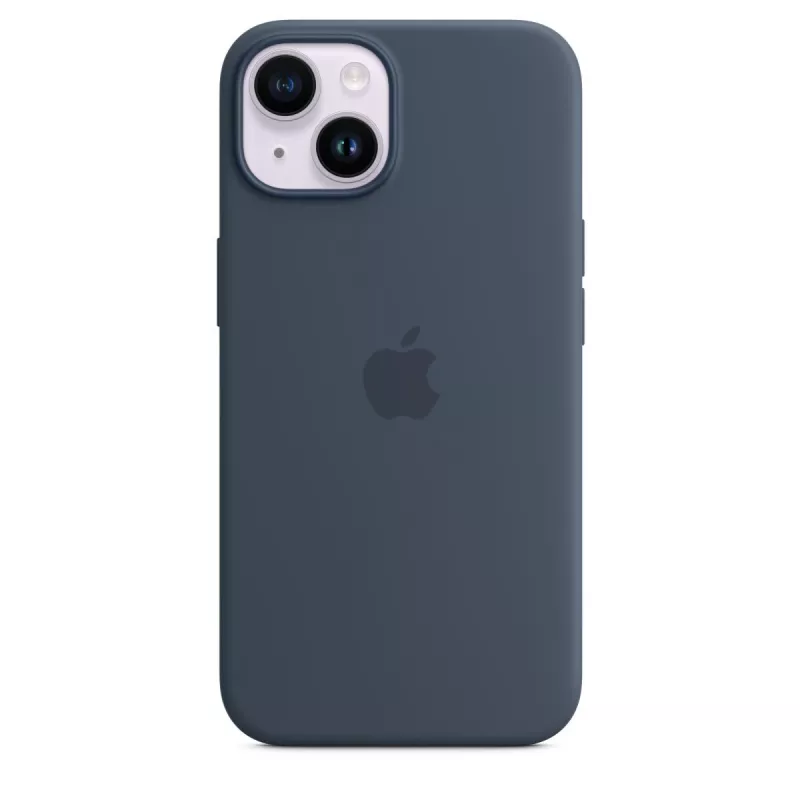 APPLE iPhone 14 - Silicone Case With Magsafe - Storm Blue