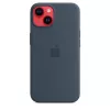 APPLE iPhone 14 - Silicone Case With Magsafe - Storm Blue
