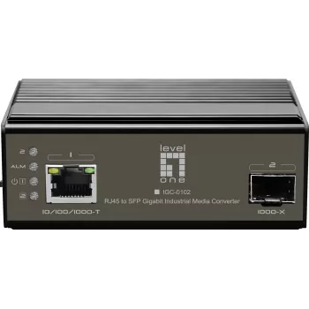 LevelOne IGC-0102 network media converter 1000 Mbit/s Black
