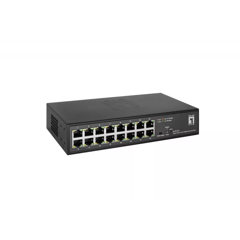Managed Switch LevelOne Hilbert 10” 16-Port Gigabit Smart Lite Switch