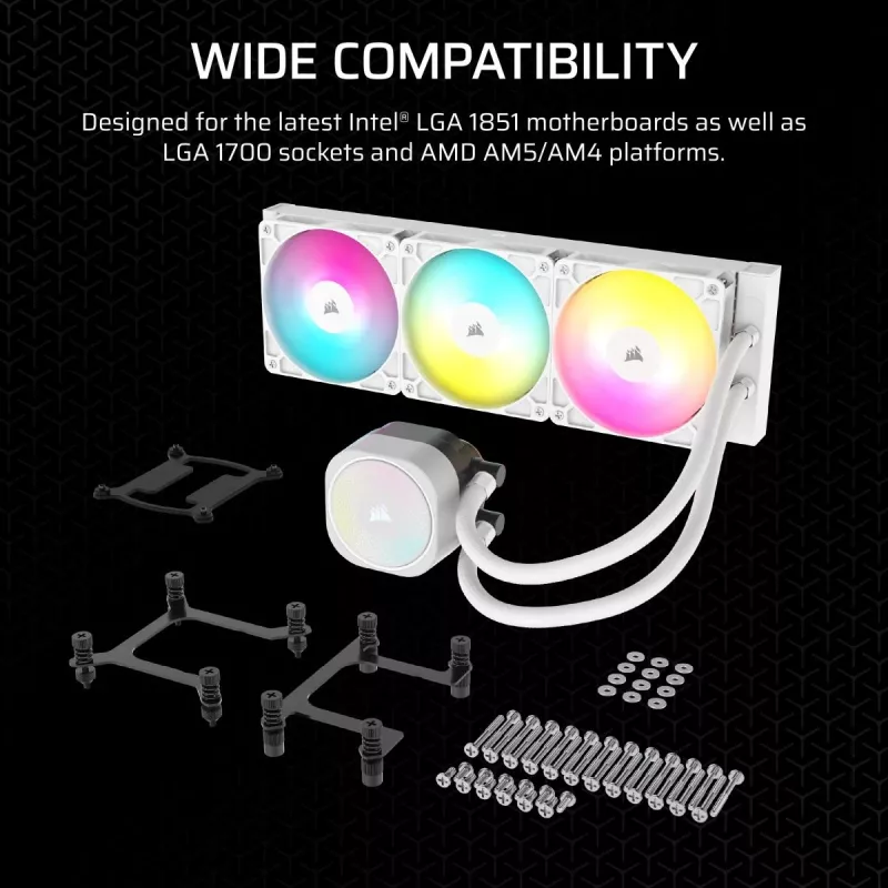 CORSAIR Nautilus 240 Rs ArGB Liquid Processor All-in-one Liquid Cooler Black