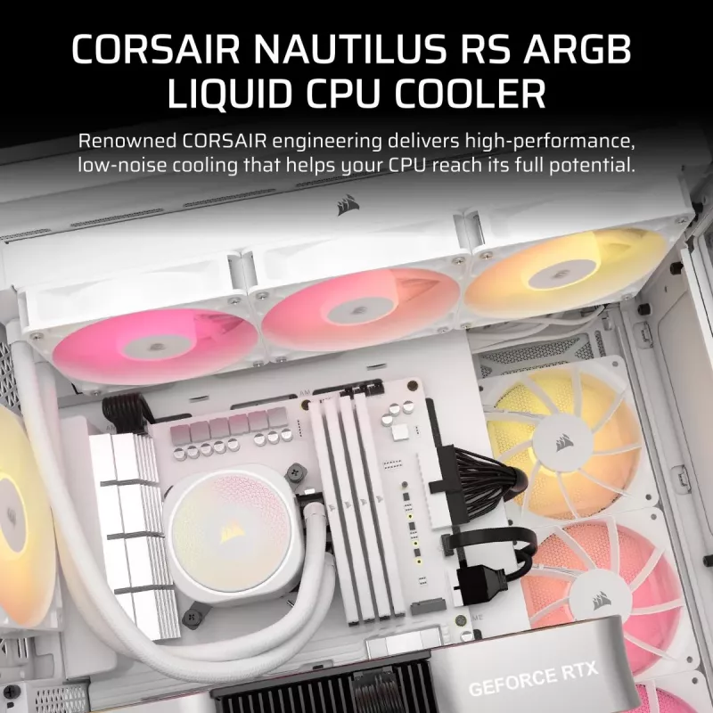 CORSAIR Nautilus 240 Rs ArGB Liquid Processor All-in-one Liquid Cooler Black