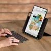 Keyboard folio case Logitech Flip Folio QWERTZ German for iPad Pro/Air 11-inch, Bluetooth, Graphite, battery 90 mAh