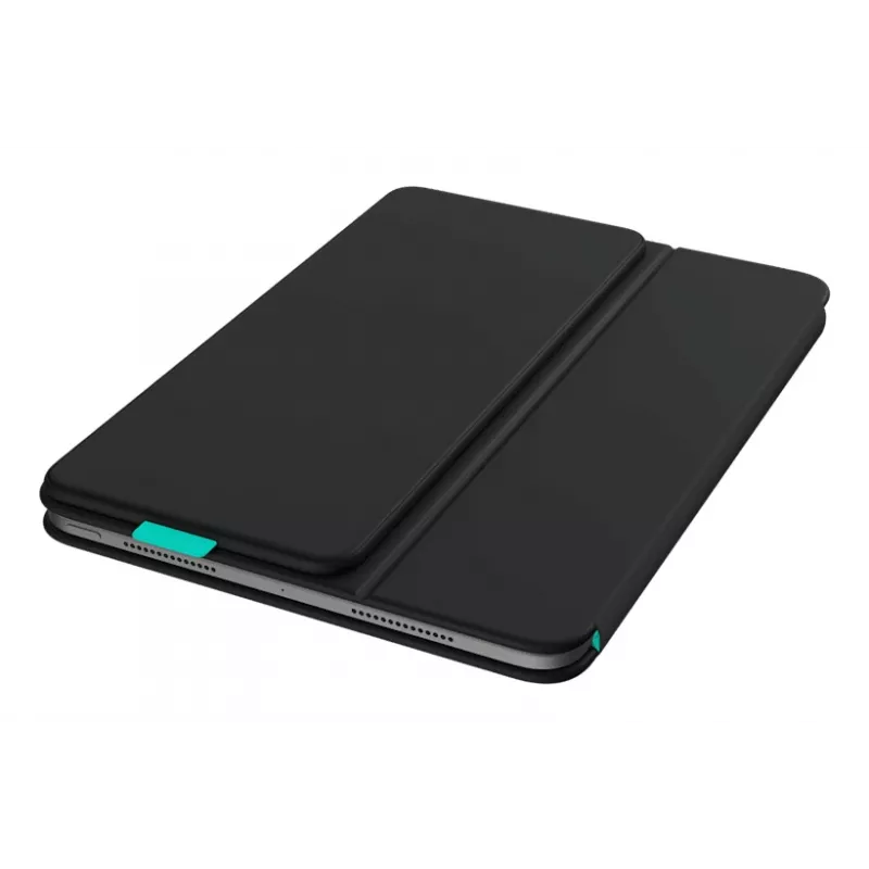 Keyboard folio case Logitech Flip Folio QWERTZ German for iPad Pro/Air 11-inch, Bluetooth, Graphite, battery 90 mAh