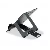 Laptop stand BakkerElkhuizen FlexTop 170 Black Dark Grey Aluminium Rubber Steel