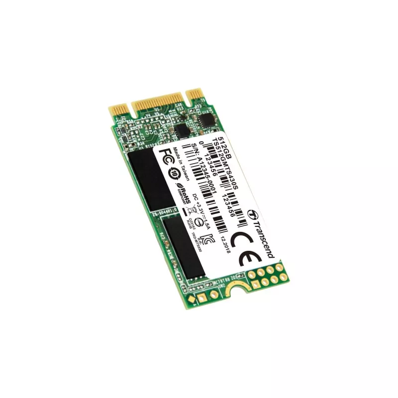 TRANSCEND SSD 430s 512GB M.2 2242 SATA Ill 6gb/s 3D Nand Flash