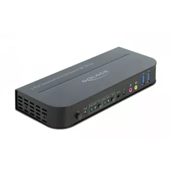 DELOCK DisplayPort 1.4 KVM Switch 8K 30Hz USB 3.0 + Audio