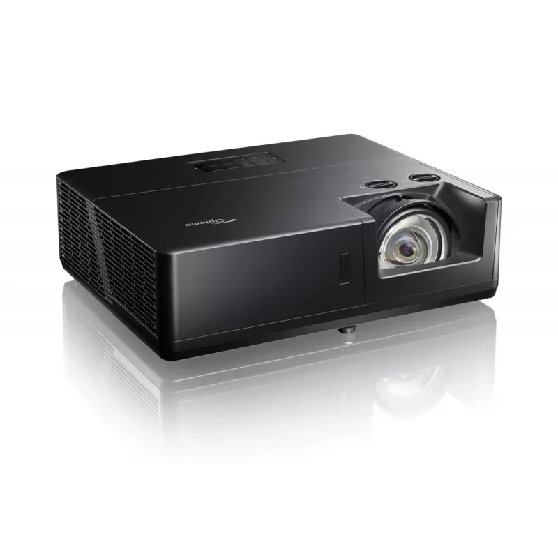 Optoma ZU607TST Short Throw Laser Projector, DLP, WUXGA 1920x1200, 6000 ANSI Lumens, Black