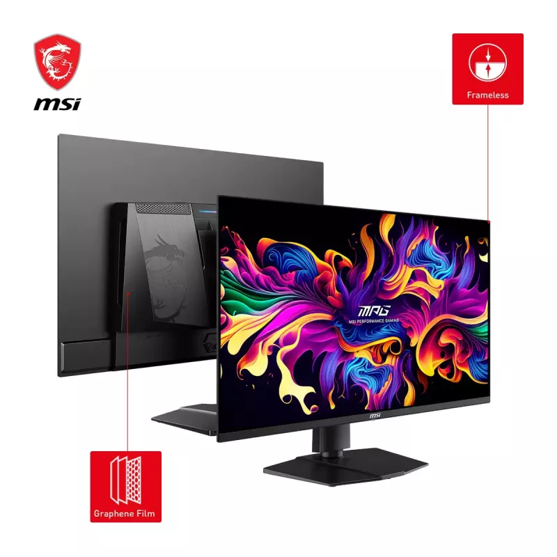 MSI MPG 321URXDE QD-OLED computer monitor 80 cm (31.5 inch) 3840 x 2160 pixels 4K Ultra HD Black