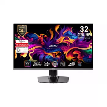 MSI MPG 321URXDE QD-OLED computer monitor 80 cm (31.5 inch) 3840 x 2160 pixels 4K Ultra HD Black