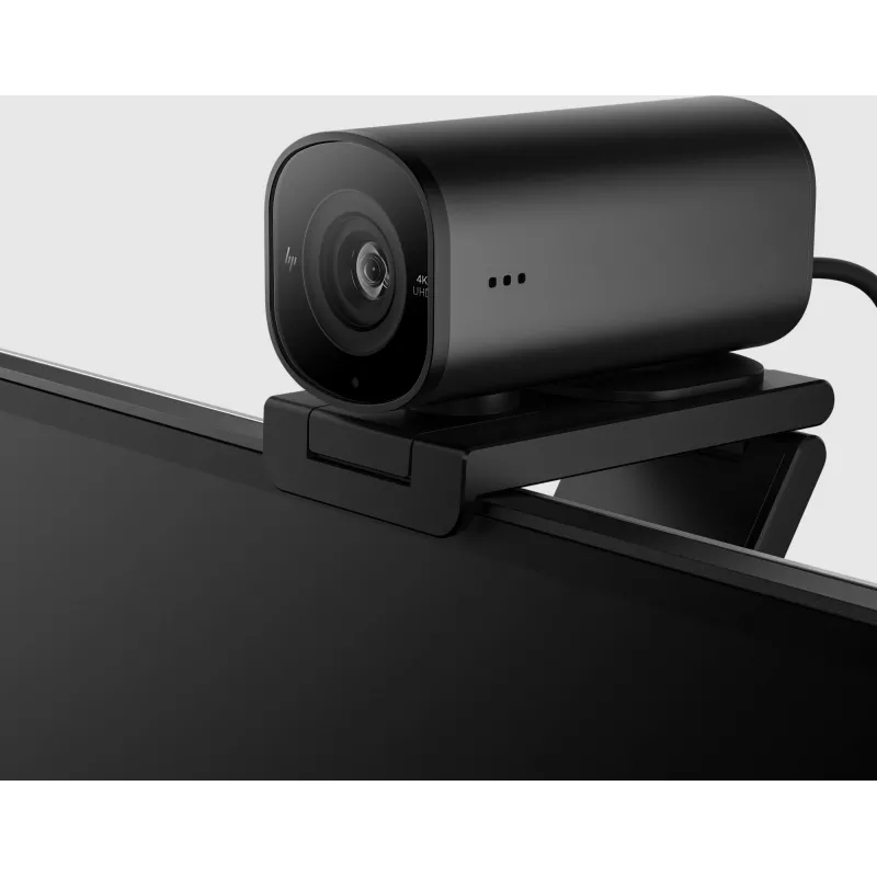 HP 965 4K Streaming Webcam, 8 MP, 3840 x 2160 pixels, Full HD, 60 fps, 1280x720@30fps, 1280x720@60fps, 1920x1080@30fps, 1920x1080@60fps, 3840x2160@30fps, USB