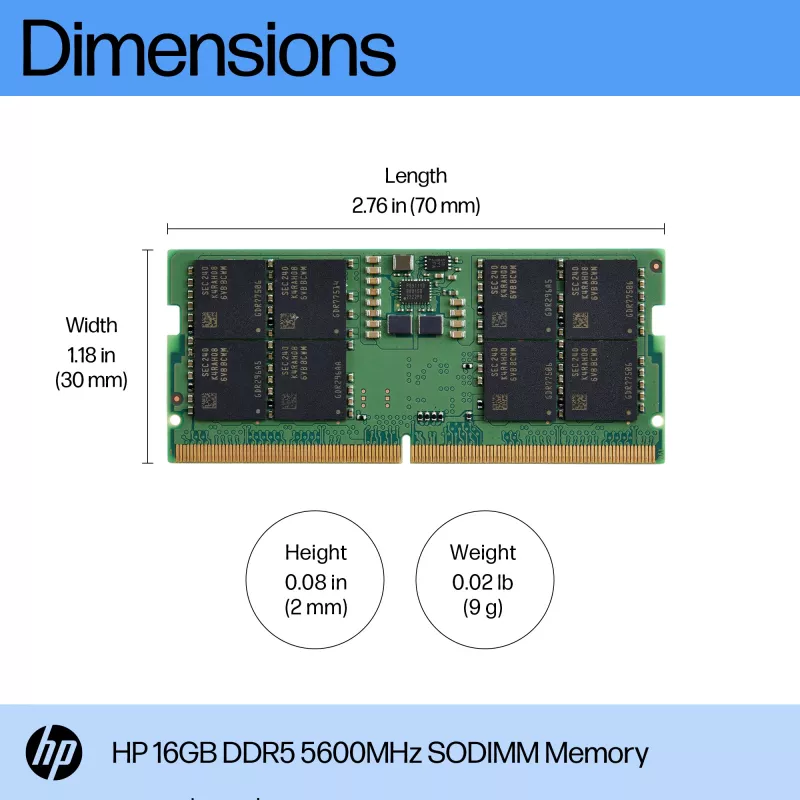 Memory module HP 16GB DDR5 5600 SODIMM 1 x 16 GB 5600 MHz