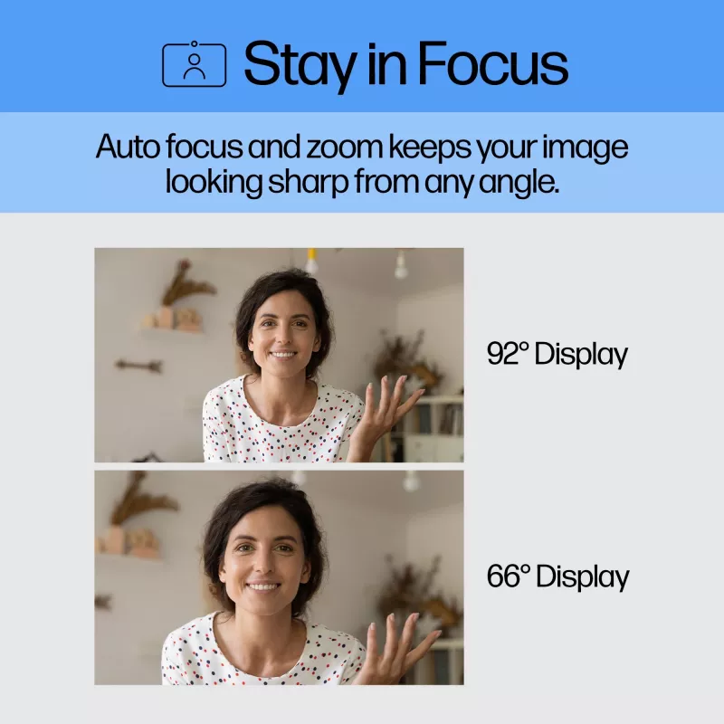 HP 620 FHD Webcam, 4 MP, 1920 x 1080 pixels, Full HD, 60 fps, 720p, 1080p, 5x