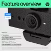 HP 620 FHD Webcam, 4 MP, 1920 x 1080 pixels, Full HD, 60 fps, 720p, 1080p, 5x