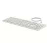 HP 225 Wired Mouse and Keyboard Combo, Full-size (100%), Wired, USB, White, Mouse included