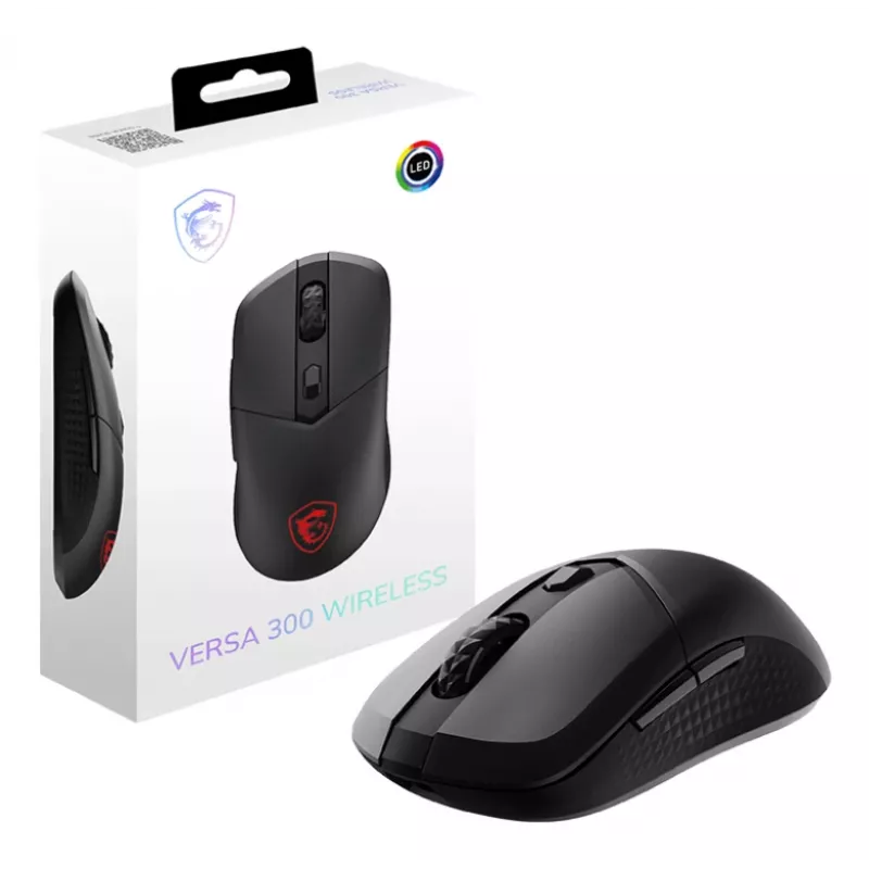 MSI VERSA 300 mouse Gaming Right-hand RF Wireless + Bluetooth + USB Type-C Optical 8000 DPI