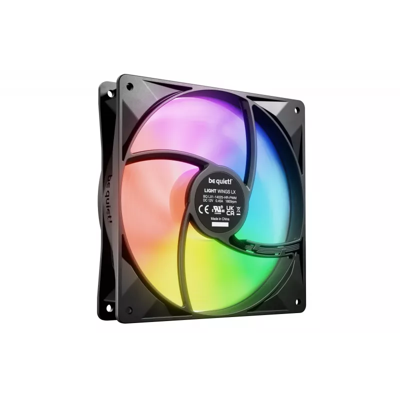 be quiet LIGHT WINGS LX 140mm PWM High Speed 3-Pack Black Computer case Fan 14 cm 3 pc(s)